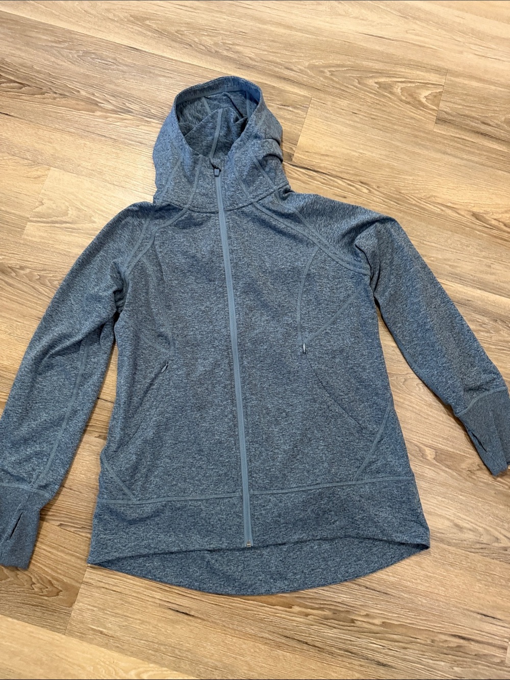 Women's Eddie Bauer Hooded Zip Jacket - Heather Blue NWOT